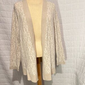 Croft & Barrow Women's Beige Cardigan Sweater